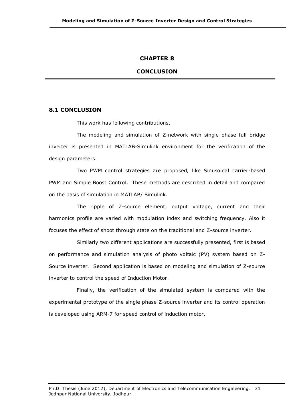 Design and simulation thesis image