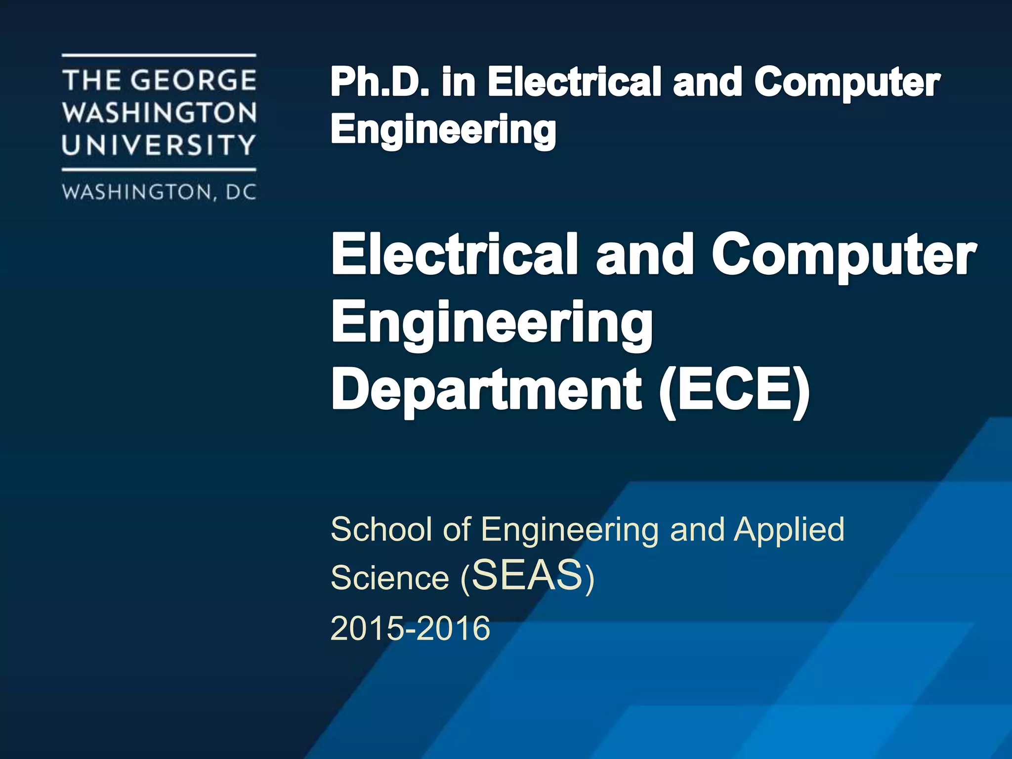 School of Engineering and Applied
Science (SEAS)
2015-2016
 