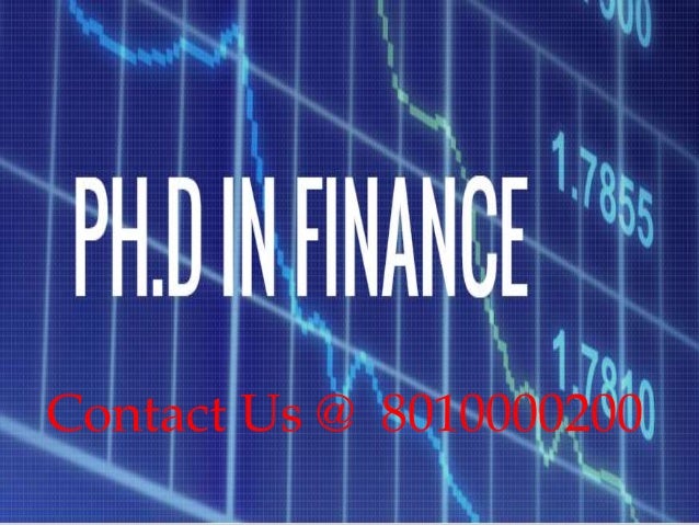 Phd in finance