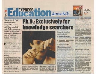 Ph.D exclusively for knowledge searchers