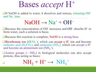 Acid Base pH & Buffer in Biology | PPTX