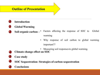 Effect of Global Warming on Soil Organic Carbon | PPTX