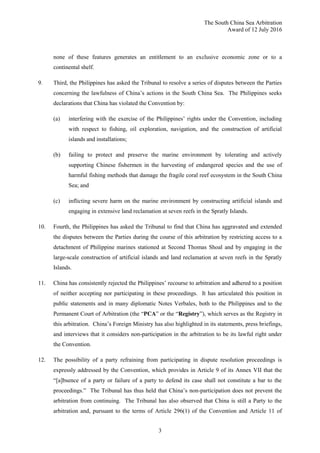 PCA Case No 2013-19 AWARD: In the Matter of the South China Sea ...