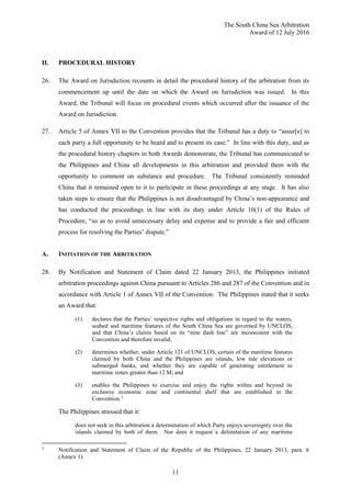 PCA Case No 2013-19 AWARD: In the Matter of the South China Sea ...