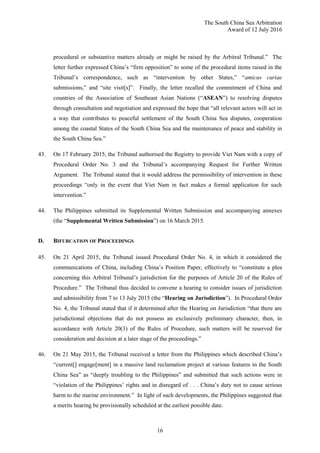 PCA Case No 2013-19 AWARD: In the Matter of the South China Sea ...