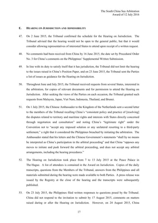 PCA Case No 2013-19 AWARD: In the Matter of the South China Sea ...