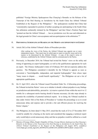 PCA Case No 2013-19 AWARD: In the Matter of the South China Sea ...