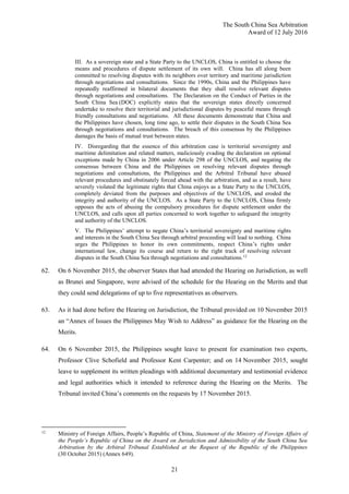 PCA Case No 2013-19 AWARD: In the Matter of the South China Sea ...