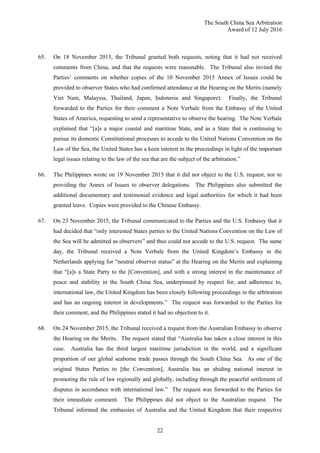 PCA Case No 2013-19 AWARD: In the Matter of the South China Sea ...