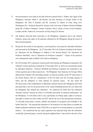 PCA Case No 2013-19 AWARD: In the Matter of the South China Sea ...