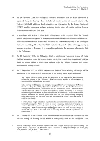 PCA Case No 2013-19 AWARD: In the Matter of the South China Sea ...