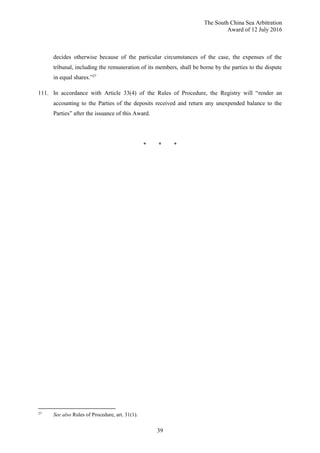 PCA Case No 2013-19 AWARD: In the Matter of the South China Sea ...