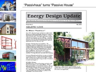 “ Passivhaus” turns “Passive House” 