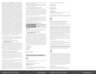 ZIPATO MAKES NO OTHER WARRANTIES, EXPRESS OR IMPLIED,
INCLUDING ANY IMPLIED WARRANTIES OF MERCHANTABILITY
AND FITNESS FOR A PARTICULAR PURPOSE. ZIPATO EXPRESSLY
DISCLAIMS ALL WARRANTIES NOT STATED IN THIS LIMITED
WARRANTY. ANY IMPLIED WARRANTIES THAT MAY BE IMPOSED
BY LAW ARE LIMITED IN DURATION TO THE LIMITED WARRANTY
PERIOD. TO THE EXTENT ALLOWED BY LOCAL LAW, THE
REMEDIES IN THIS WARRANTY STATEMENT ARE CUSTOMER’S
SOLE AND EXCLUSIVE REMEDIES AGAINST ZIPATO. THEY DO
NOT, HOWEVER, AFFECT OR RESTRICT THE RIGHTS YOU HAVE
AGAINST THE BUSINESS YOU BOUGHT A ZIPATO PRODUCT FROM.
IN NO EVENT WILL ZIPATO BE LIABLE FOR LOSS OF DATA OR FOR
INDIRECT, SPECIAL, INCIDENTAL, CONSEQUENTIAL (INCLUDING
LOST PROFIT OR DATA), OR OTHER DAMAGE, WHETHER BASED IN
CONTRACT, TORT, OR OTHERWISE. HOWEVER, NOTHING IN THIS
AGREEMENT LIMITS ZIPATO’S LIABILITY TO YOU (I) IN THE EVENT
OF DEATH OR PERSONAL INJURY TO THE EXTENT RESULTING
FROM ZIPATO’S NEGLIGENCE, OR (II) TO THE EXTENT RESULTING
FROM ANY FRAUDULENT MISREPRESENTATION ON THE PART
OF ZIPATO, OR (III) TO THE EXTENT ARISING UNDER PART 1
OF THE CONSUMER PROTECTION ACT 1987 OF THE UNITED
KINGDOM. SOME STATES OR COUNTRIES DO NOT ALLOW: (1) A
DISCLAIMER OF IMPLIED WARRANTIES; (2) A LIMITATION ON HOW
LONG AN IMPLIED WARRANTY LASTS OR THE EXCLUSION; OR
(3) LIMITATION OF INCIDENTAL OR CONSEQUENTIAL DAMAGES
FOR CONSUMER PRODUCTS. IN SUCH STATES OR COUNTRIES,
SOME EXCLUSIONS OR LIMITATIONS OF THIS LIMITED WARRANTY
MAY NOT APPLY TO YOU. THIS LIMITED WARRANTY GIVES YOU
SPECIFIC LEGAL RIGHTS. YOU MAY ALSO HAVE OTHER RIGHTS
THAT MAY VARY FROM STATE TO STATE OR FROM COUNTRY TO
COUNTRY. YOU ARE ADVISED TO CONSULT APPLICABLE STATE OR
COUNTRY LAWS FOR A FULL DETERMINATION OF YOUR RIGHTS.
This Limited Product Warranty applies to ZIPATO branded hardware
products (collectively referred to as “ZIPATO Hardware Products”)
sold by ZIPATO (Europe), its European subsidiaries, affiliates,
authorized resellers, or country distributors (collectively referred to
as “ZIPATO Resellers”) with this Limited Product Warranty.
The term “ZIPATO Hardware Product” is limited to the hardware
components and all its internal components including firmware.
The term “ZIPATO Hardware Product” DOES NOT include any
software applications or programs.
GEOGRAPHICAL SCOPE OF THE LIMITED
PRODUCT WARRANTY
This Limited Product Warranty is applicable to Hardware Products
sold by Zipato Resellers in all countries listed at the beginning of
this document under the heading “Countries in which this ZIPATO
Limited Product Warranty applies”. The Limited Product Warranty
will be honored in any country where ZIPATO or its authorized service
providers offer warranty service subject to the terms and conditions
set forth in this Limited Product Warranty. However, warranty
service availability and response times may vary from country to
country and may also be subject to registration requirements.
LIMITATION OF PRODUCT WARRANTY
ZIPATO warrants that the products described below under
normal use are free from material defects in materials and
workmanship during the Limited Product Warranty Period set
forth below (“Limited Product Warranty Period”), if the product is
used and serviced in accordance with the user manual and other
documentation provided to the purchaser at the time of purchase
(or as amended from time to time).
ZIPATO does not warrant that the products will operate
uninterrupted or error-free or that all deficiencies, errors, defects
or non-conformities will be corrected.
This warranty shall not apply to problems resulting from: (a)
unauthorized alterations or attachments; (b) negligence, abuse
or misuse, including failure to operate the product in accordance
with specifications or interface requirements; (c) improper
handling; (d) failure of goods or services not obtained from ZIPATO
or not subject to a then-effective ZIPATO warranty or maintenance
agreement; (e) improper use or storage; or (f) fire, water, acts of
God or other catastrophic events. This warranty shall also not
apply to any particular product if any ZIPATO serial number has
been removed or defaced in any way.
ZIPATO IS NOT RESPONSIBLE FOR DAMAGE THAT OCCURS AS A
RESULT OF YOUR FAILURE TO FOLLOW THE INSTRUCTIONS FOR
THE ZIPATO HARDWARE PRODUCT.
LIMITED PRODUCT WARRANTY PERIOD
The Limited Product Warranty Period starts on the date of
purchase from ZIPATO. Your dated sales or delivery receipt,
showing the date of purchase of the product, is your proof of the
purchase date. You may be required to provide proof of purchase
as a condition of receiving warranty service. You are entitled to
warranty service according to the terms and conditions of this
document if a repair to your ZIPATO branded hardware is required
within the Limited Product Warranty Period.
[Other than in respect of products for domestic use (in particular
those listed in the first and last boxes in the table below), this
Limited Product Warranty extends only to the original end user
purchaser of this ZIPATO Hardware Product and is not transferable
to anyone who obtains ownership of the ZIPATO Hardware Product
from the original end-user purchaser.
PRODUCT WARRANTY PERIOD TABLE
PRODUCT TYPE Micromodule Switch Double
PRODUCT WARRANTY
PERIOD
One (1) year
IMPORTANT
The content of “Product Type” listed above is subject to change;
please refer to the www.zipato.com for latest update.
PERFORMANCE OF THE LIMITED
PRODUCT WARRANTY
If a product defect occurs, ZIPATO’s sole obligation shall be to
repair or replace any defective Zipato Hardware Product free of
charge provided it is returned to an Authorized ZIPATO Service
Centre during the Limited Warranty Period. Such repair or
replacement will be rendered by ZIPATO at an Authorized ZIPATO
Service Centre. All component parts or hardware products that
are replaced under this Limited Product Warranty become the
property of ZIPATO. The replacement part or product takes on the
remaining Limited Warranty Period of the replaced part or product.
The replacement product need not be new or of an identical make,
model or part; ZIPATO may in its discretion replace the defective
product (or any part thereof) with any reconditioned equivalent (or
superior) product in all material respects to the defective product.
WARRANTOR
Tri plus grupa d.o.o.
Banjavciceva 11
10 000 Zagreb
CROATIA
TEL +385 (0)1 4004 404
FAX +385 (0)1 4004 405
DECLARATION OF CONFORMITY
The manufacturer Tri plus grupa d.o.o declares under our sole
responsibility that the product:
Marketing model: Micromodule Switch Double
Regulatory model: ph-pan04
Trade/Brand name: Zipato
is in conformity with the Low Voltage Directive 2006/95/EC, EMC
Directive 2004/108/ECand RTTE Directive 1995/5/EC and carries
the CE marking accordingly.
The following harmonized standards were applied:
RTTE (1995/5/EC)
EN 300 220-1: V2.4.1
EN 300 220-2: V2.4.1
EMC (2004/108/EC)
EN 301 489-1: V1.9.2
EN 301 489-3: V1.6.1
LVD (2006/95/EC)
EN 60669-2-1:2004 + A1:2009 + A12:2010 used in conjunction with
EN 60669-1:1999 + A1:2002 + A2:2008
Changes or modifications not expressly approved by Tri plus grupa
d.o.o. for compliance could void the user’s authority to operate the
equipment.
THIS DEVICE COMPLIES WITH PART 15 OF THE FCC RULES.
Operation is subject to the following two conditions:
1 | this device may not cause harmful interference, and
2 | this device must accept any interference received, including
interference that may cause undesired operation.
NOTE: Changes or modifications not expressly approved by Zipato
for compliance could void the user’s authority to operate the
equipment. This equipment has been tested and found to comply with
the limits for a Class B digital device, pursuant to Part 15 of the FCC
Rules. These limits are designed to provide reasonable protection
against harmful interference in a residential installation. This
equipment generates, uses and can radiate radio frequency energy
and, if not installed and used in accordance with the instructions, may
cause harmful interference to radio communications.
However, there is no guarantee that interference will not occur in
a particular installation. If this equipment does cause harmful
interference to radio or television reception, which can be
determined by turning the equipment off and on, the user is
encouraged to try to correct the interference by one or more of the
following measures:
Reorient or relocate the receiving antenna.
Increase the separation between the equipment and receiver.
Connect the equipment into an outlet on a circuit different from
that to which the receiver is connected.
Consult the dealer or an experienced radio/TV technician for help.
DISPOSINGANDRECYCLINGYOURPRODUCT
When it reaches end of life, dispose of the product according to
your local enviromental laws, guidelines and regulations.
This symbol on the product or packaging means that according
to local laws and regulations needs to be disposed of separately
from household waste. Once this product has reached the end
of its life, please take it to a collection point (recycle facilites)
designated by your local authorities, some will accept your
product for free or simply drop it off at your Zipato re-seller store.
By recycling the product and its packaging in this manner you
help to conserve the environment and protect human health. At
Zipato, we understand and are committed to reducing any impact
our operations and products may have on the environment. To
minimize this impact Zipato designs and builds its products to be
as environmentally friendly as possible, by using recyclable, low
toxic materials in both products and packaging.
COPYRIGHT
© 2015 Tri plus grupa d.o.o. All Rights Reserved.
No part of this manual may be reproduced or transmitted in any form
without the expressed, written permission of Tri plus grupa d.o.o.
make your home smart www.zipato.com make your home smart www.zipato.com 05
 
