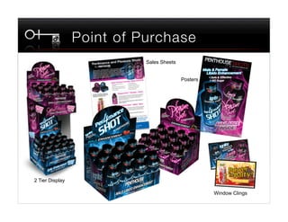 Point of Purchase
                           Sales Sheets


                                          Posters




2 Tier Display

                                                    Window Clings
 