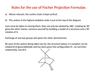 Fischer Projection Rotation Powerpoint presentation on Stereochemistry | PPTX