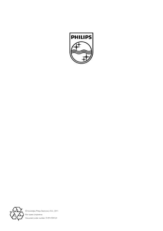 © Koninklijke Philips Electronics N.V., 2011. 
Все права сохранены. 
Document order number 313913704124 
