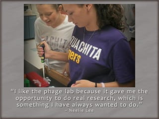 HHMI PHAGES lab at OBU