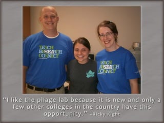 HHMI PHAGES lab at OBU