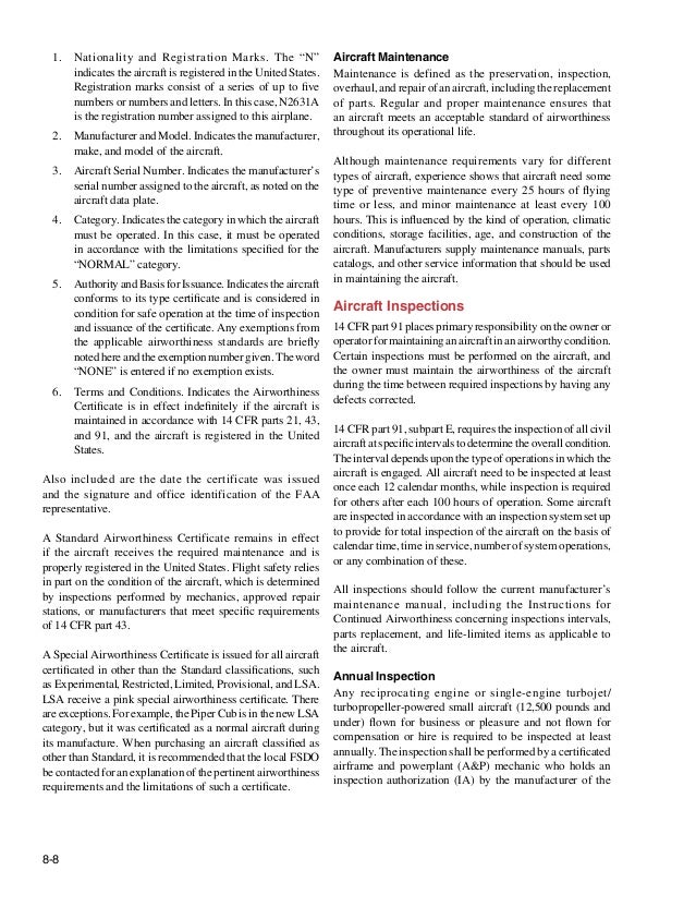 flight manuals and other documents chapter 08 ac form 8050 1