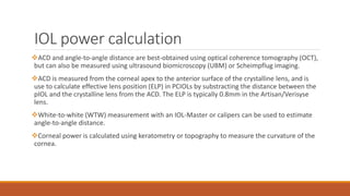 Phakic iol ppt | PPTX