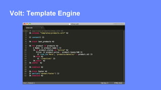 Volt: Template Engine 
 