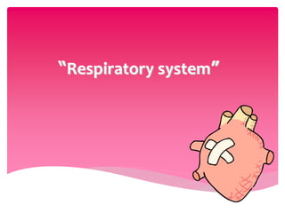 “Respiratory system”
 