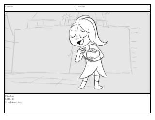 Scene
11
Panel
3
Dialog
BONNIE
I always do.
 