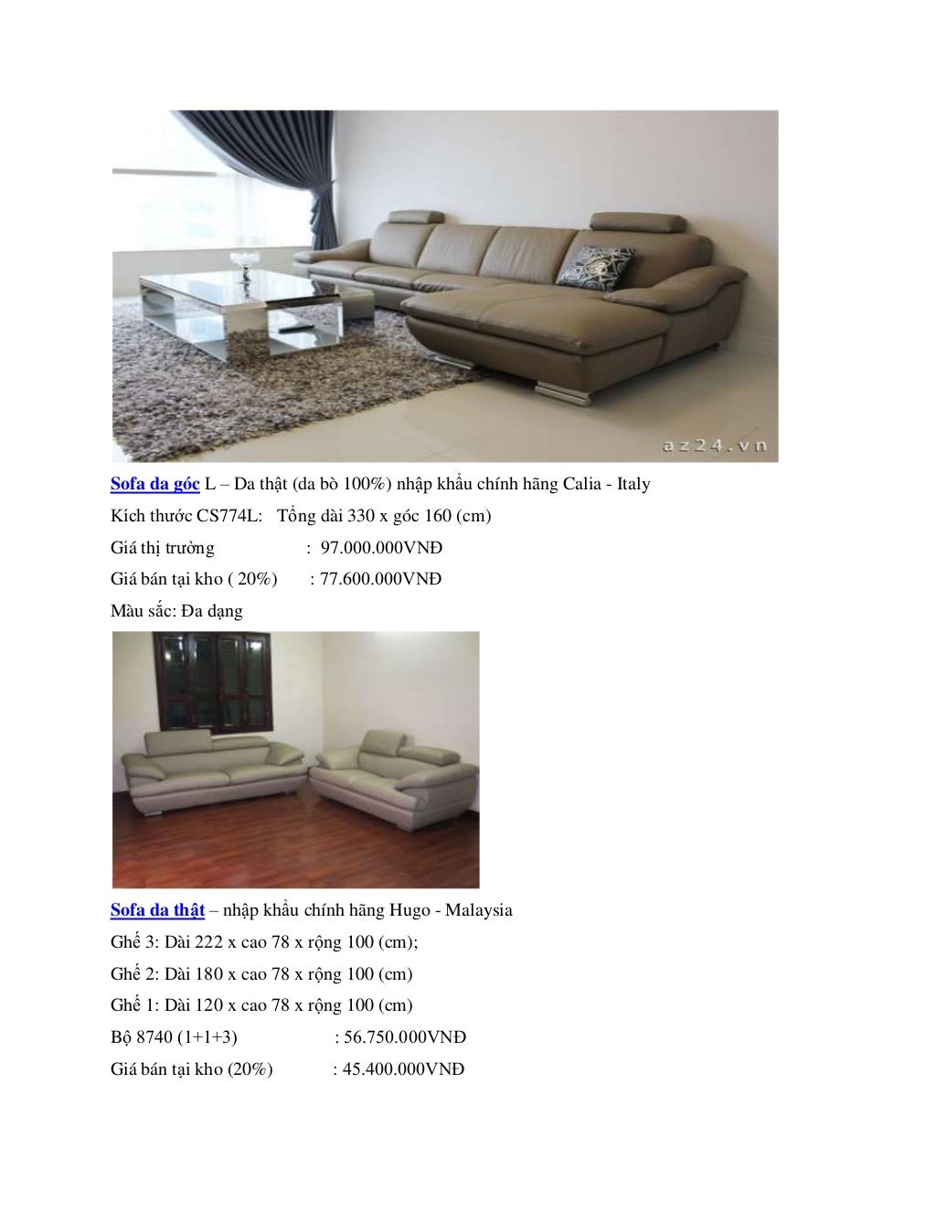 Sofa da Malaysia, Phan biet sofa nhap va noi? Hotline 098.3333.683