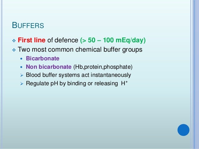 chemical buffer