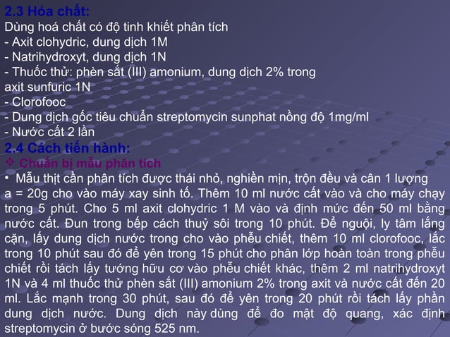 Phan tich du luong thuoc bao ve thuc vat | PPT