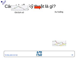 Các chỉ dẫn kỹ thuật là gì?
                Giá lịch sử   Xu hướng




                                 t




Tài liệu phân tích kỹ                    48
thuật
 
