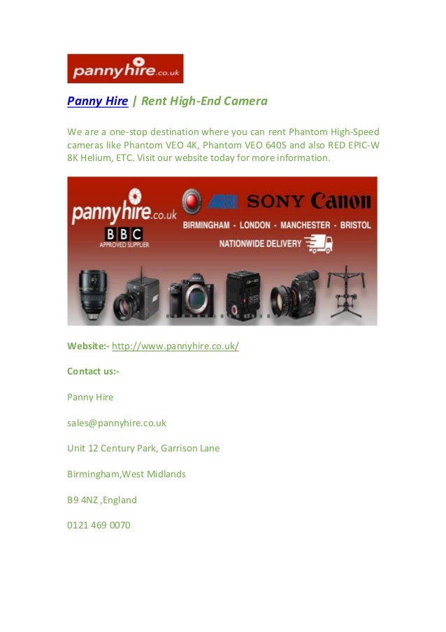 Phantom Flex 4 K Camera Hire Panny Hire Phantom Flex 4 K Camera Hire Panny Hire