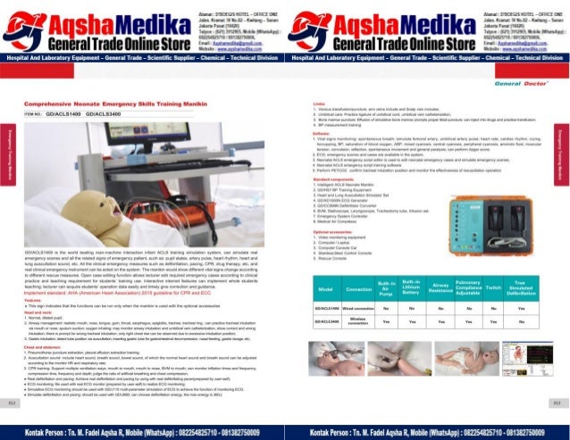 Phantom Alat Peraga Kesehatan General Doctor Product Catalog 2017-2018 – Hal.20