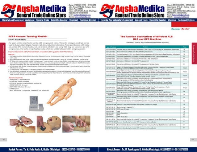 Phantom Alat Peraga Kesehatan General Doctor Product Catalog 2017-2018 – Hal.22