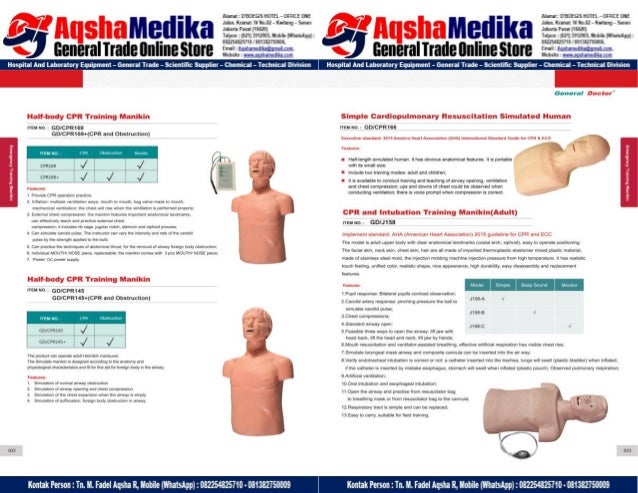 Phantom Alat Peraga Kesehatan General Doctor Product Catalog 2017-2018 – Hal.30