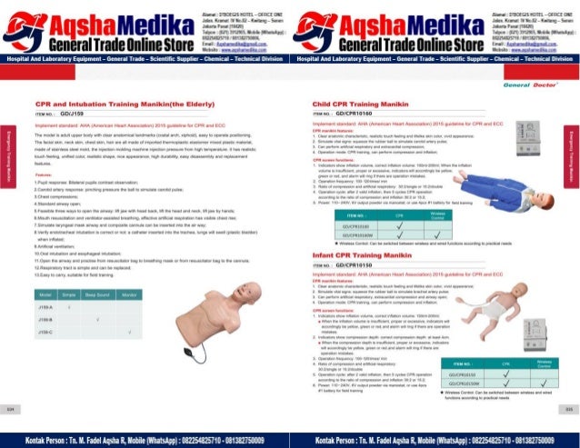 Phantom Alat Peraga Kesehatan General Doctor Product Catalog 2017-2018 – Hal.31