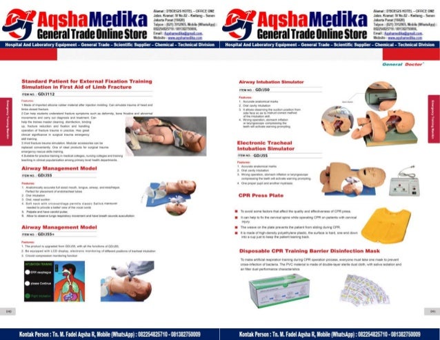 Phantom Alat Peraga Kesehatan General Doctor Product Catalog 2017-2018 – Hal.34