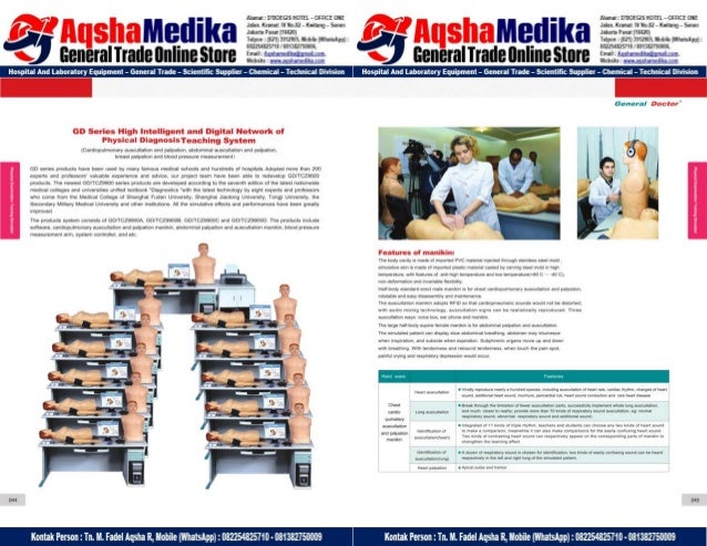 Phantom Alat Peraga Kesehatan General Doctor Product Catalog 2017-2018 – Hal.36