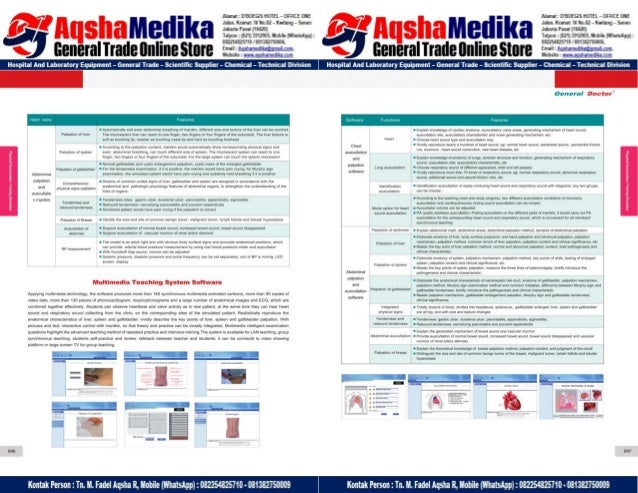 Phantom Alat Peraga Kesehatan General Doctor Product Catalog 2017-2018 – Hal.37