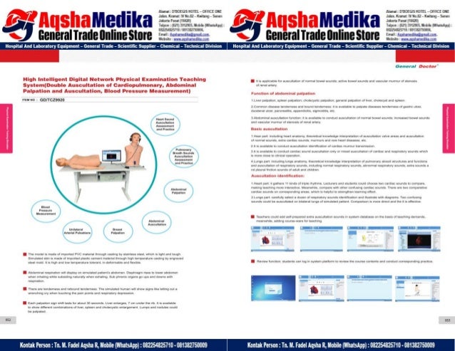 Phantom Alat Peraga Kesehatan General Doctor Product Catalog 2017-2018 – Hal.40