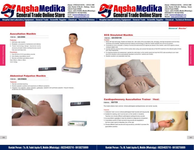 Phantom Alat Peraga Kesehatan General Doctor Product Catalog 2017-2018 – Hal.42