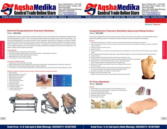 Phantom Alat Peraga Kesehatan General Doctor Product Catalog 2017-2018 – Hal.44