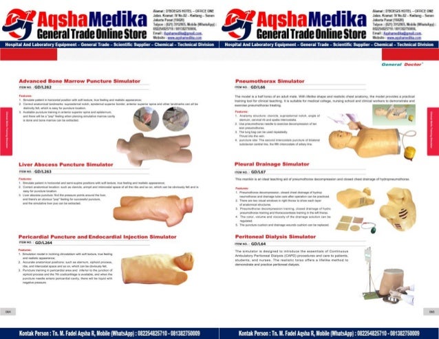 Phantom Alat Peraga Kesehatan General Doctor Product Catalog 2017-2018 – Hal.46
