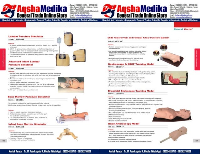 Phantom Alat Peraga Kesehatan General Doctor Product Catalog 2017-2018 – Hal.47