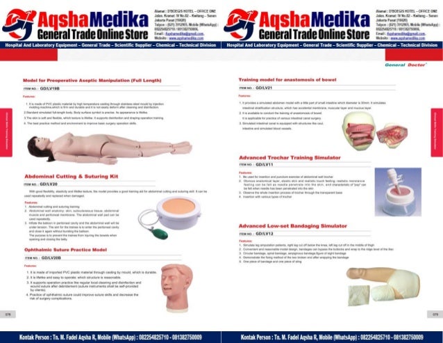 Phantom Alat Peraga Kesehatan General Doctor Product Catalog 2017-2018 – Hal.53