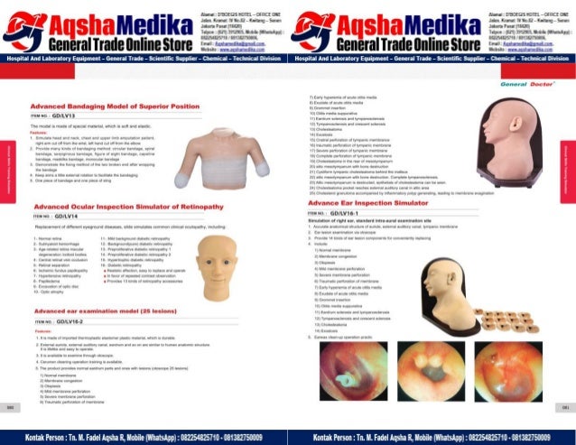 Phantom Alat Peraga Kesehatan General Doctor Product Catalog 2017-2018 – Hal.54
