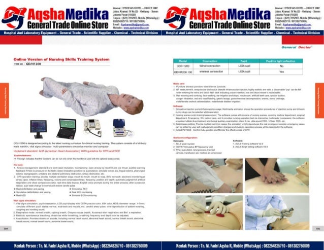 Phantom Alat Peraga Kesehatan General Doctor Product Catalog 2017-2018 – Hal.56