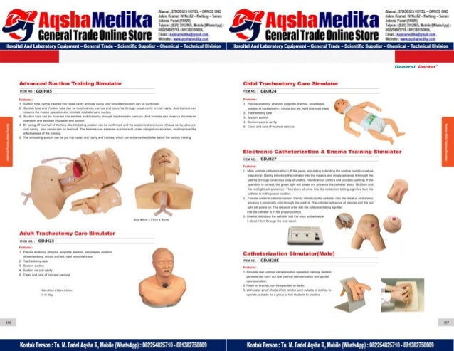 Phantom Alat Peraga Kesehatan General Doctor Product Catalog 2017-2018 – Hal.67