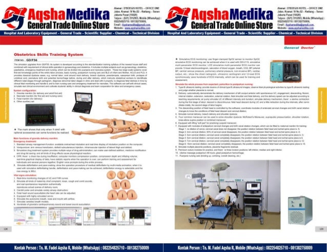 Phantom Alat Peraga Kesehatan General Doctor Product Catalog 2017-2018 – Hal.78
